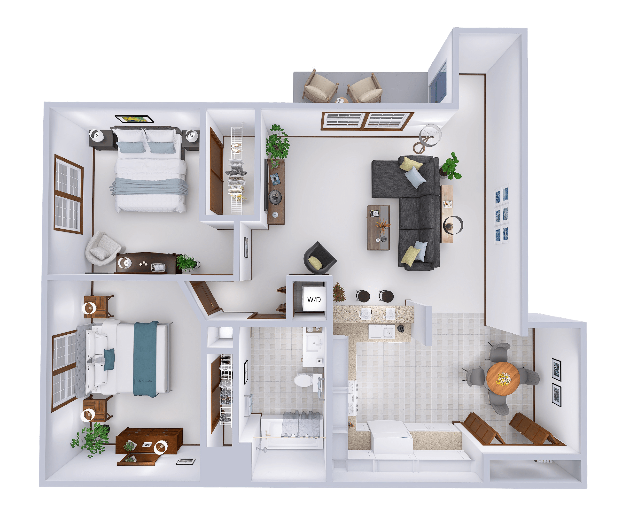 5992 S. Kurtz Road #4 1-3 Beds Apartment, Townhouse, Loft, Southwest Suburbs for Rent - Photo Gallery 38